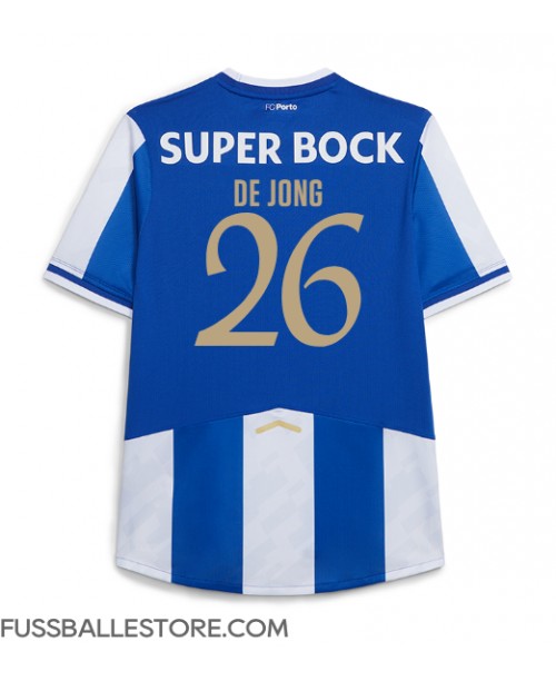 Günstige Porto Luuk de Jong #26 Heimtrikot 2025-26 Kurzarm Günstige Porto Luuk de Jong #26 Heimtrikot 2025-26 Kurzarm